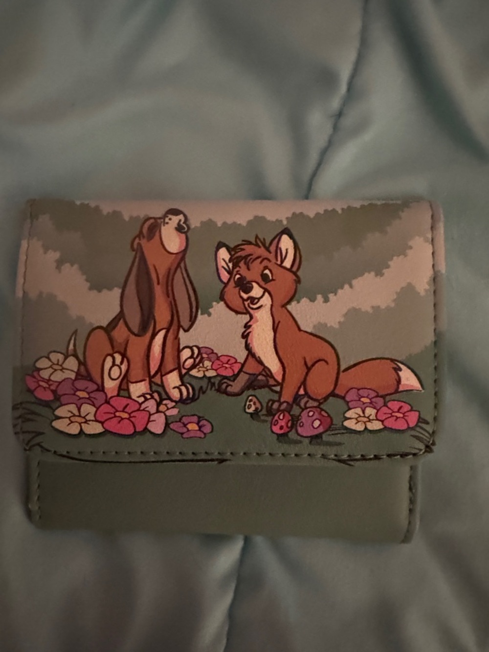 Loungefly Green Fox & Hound Floral Wallet